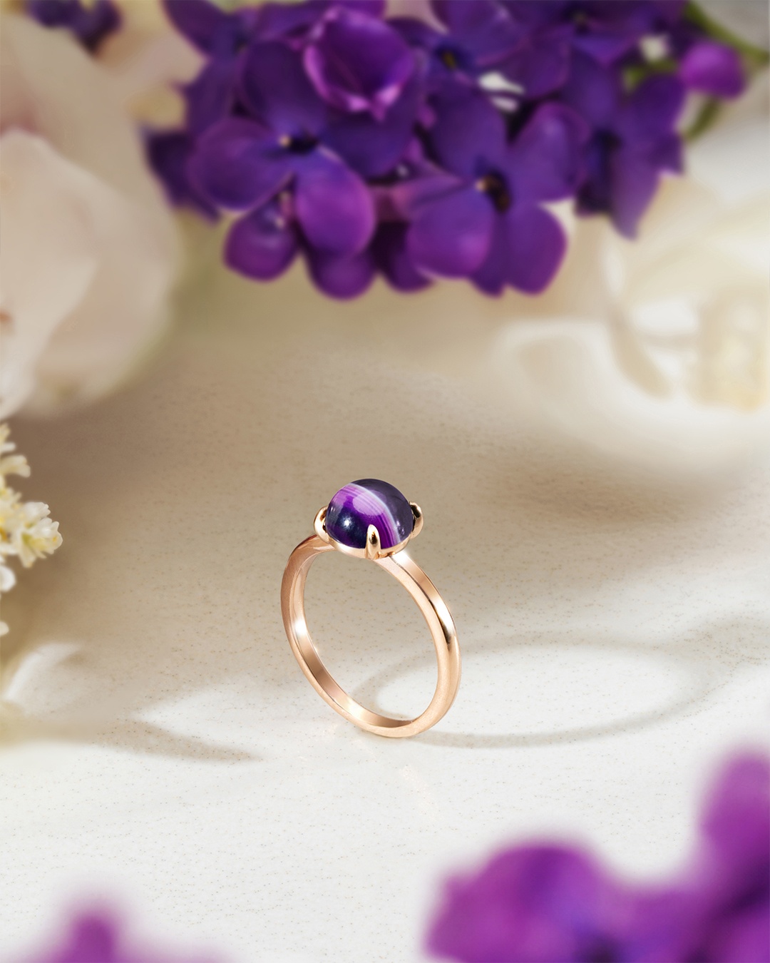 Packshot Ring Violetter Achat Callizia