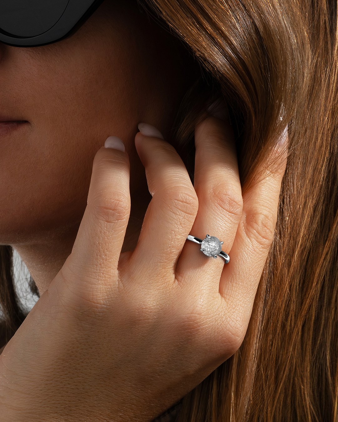 Ring Turmalin Rutilquarz Rimia