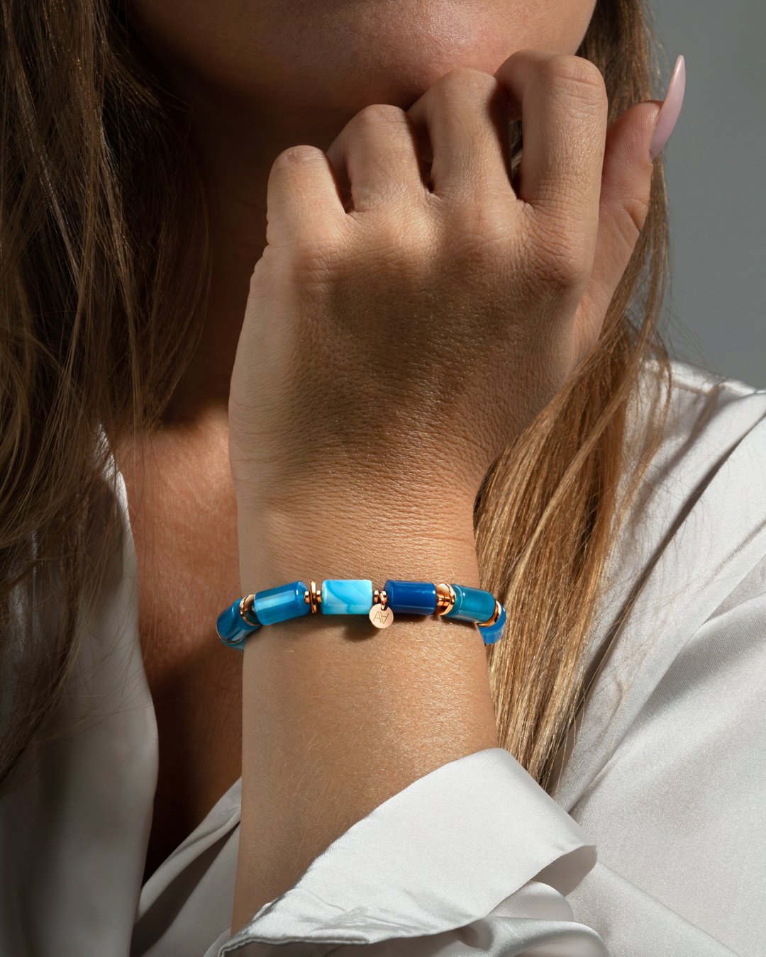 Armband Blauer Achat Liparia