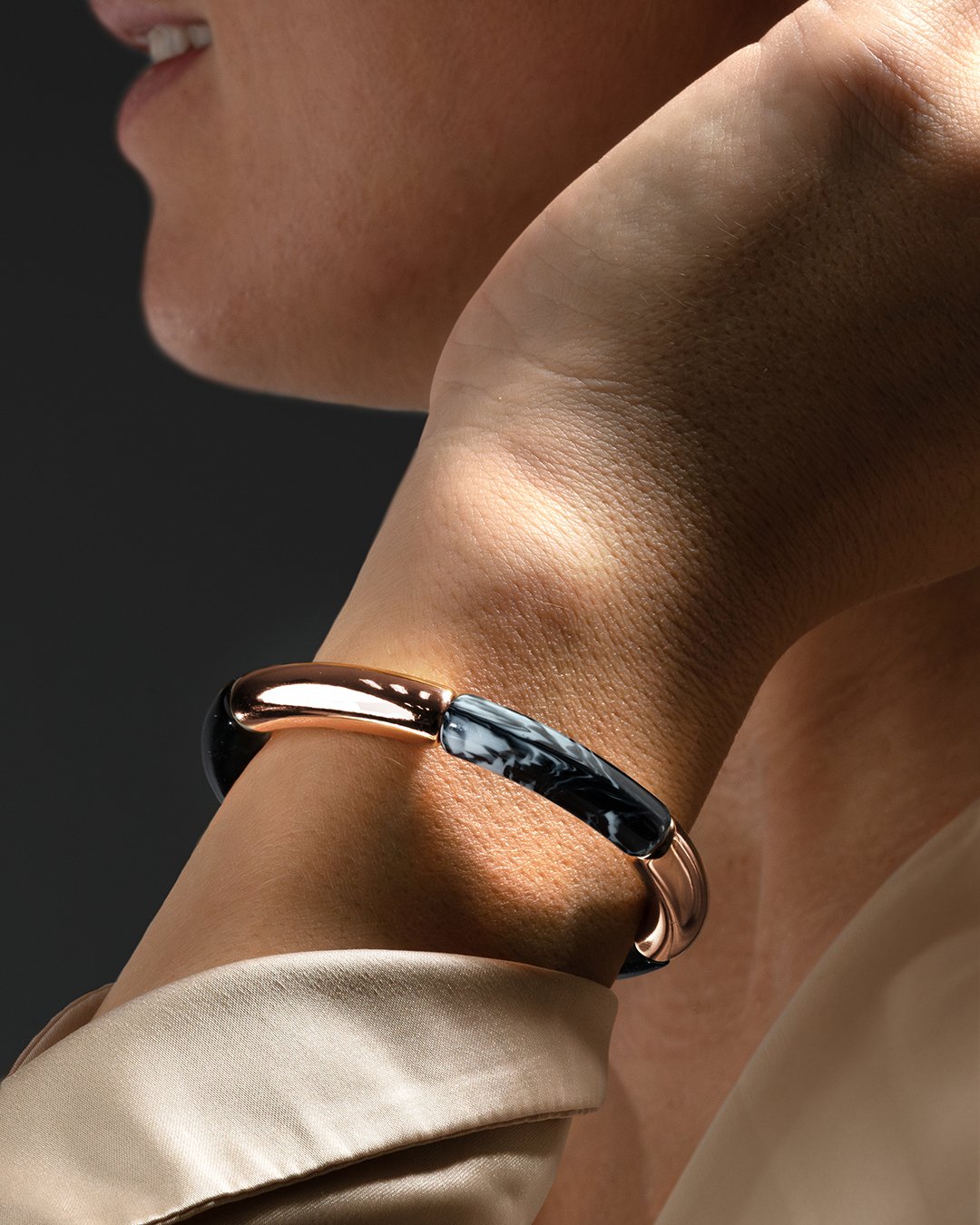 Armband Acetate Aschschwarz Ticina