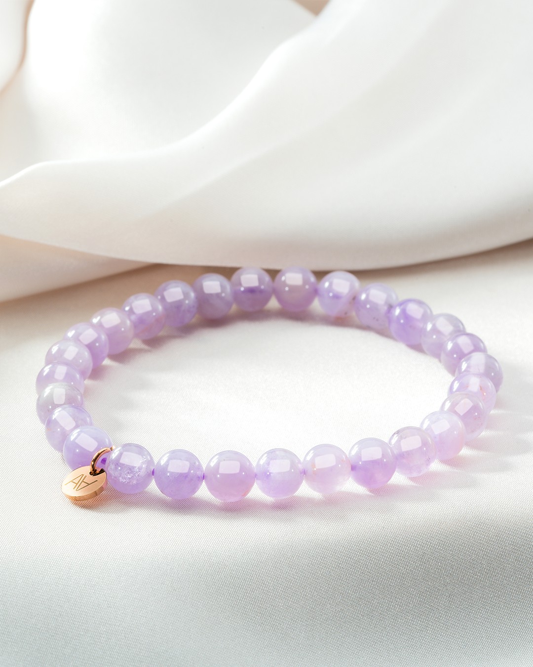 Armband Natursteine Bracelet améthyste lavande 6mm