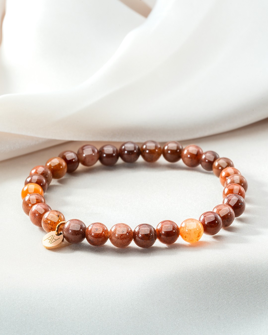 Armband Natursteine Bracelet aventurine rouge 6mm