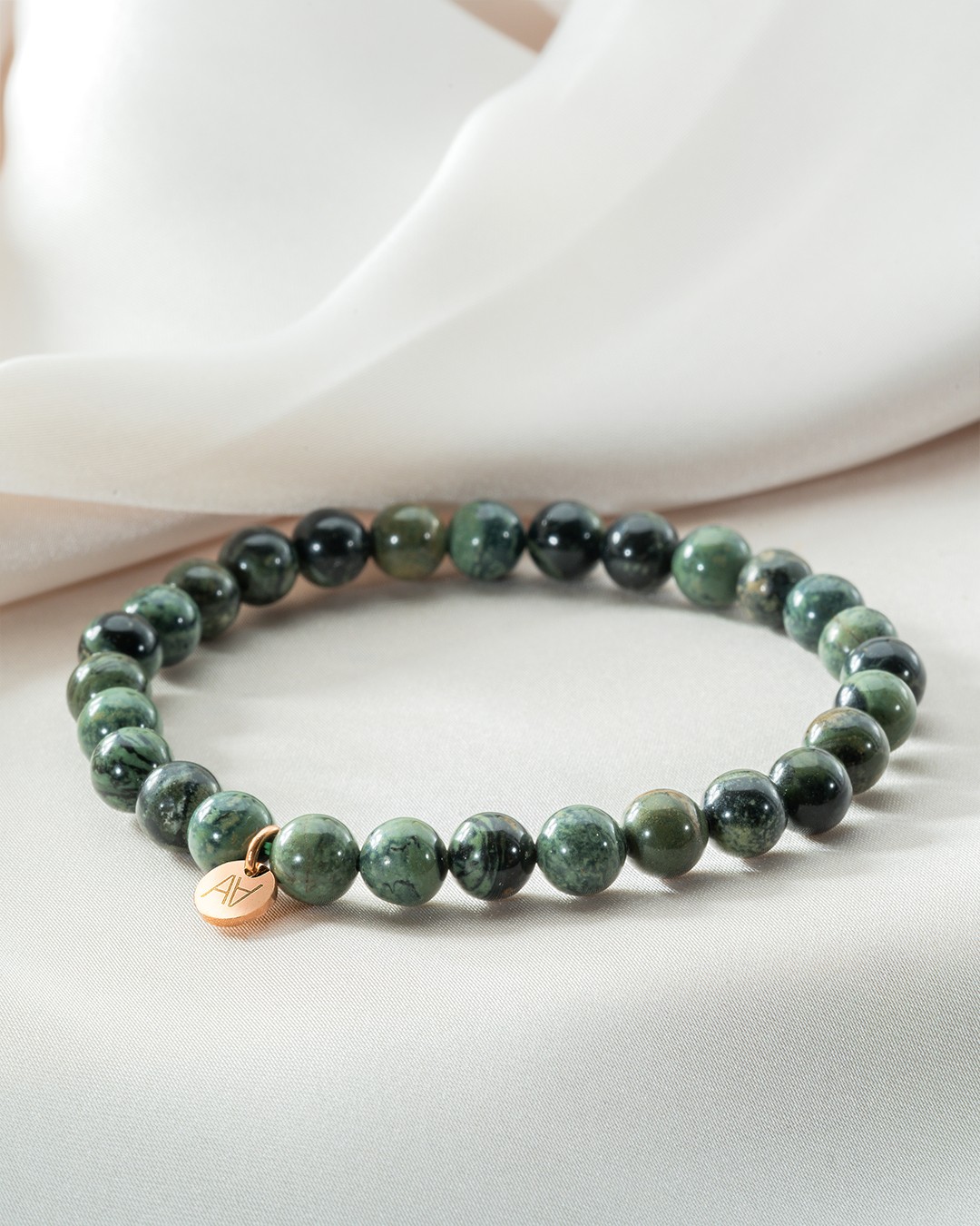 Armband Natursteine Bracelet jaspe kambaba 6mm