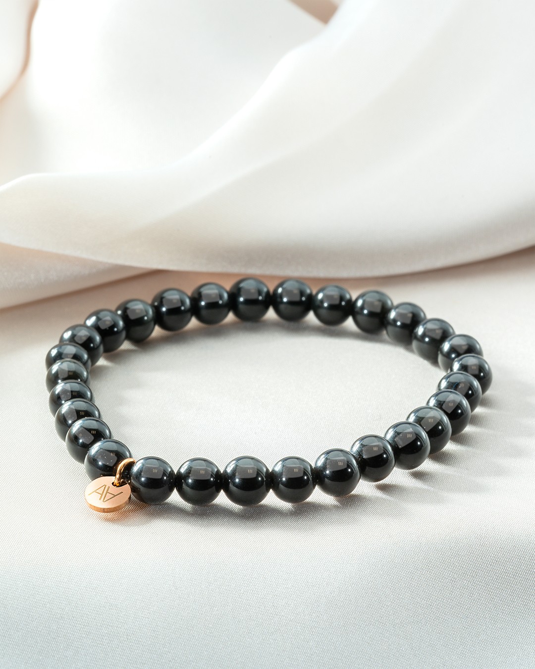 Armband Natursteine Bracelet obsidienne œil céleste 6mm