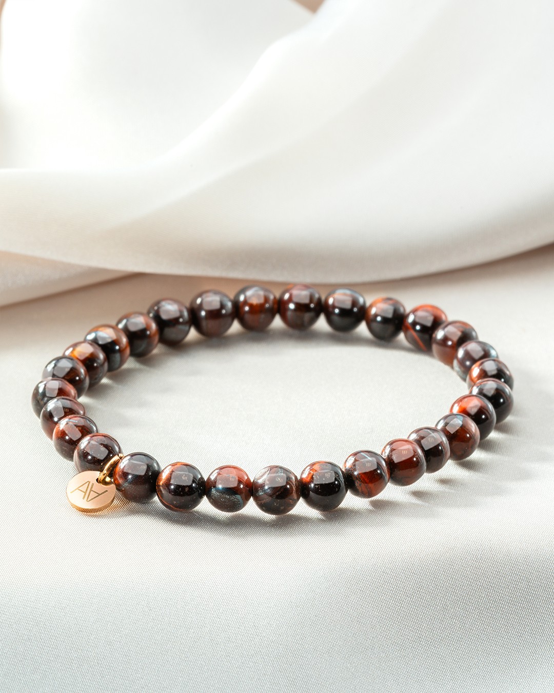 Armband Natursteine Bracelet œil de taureau 6mm