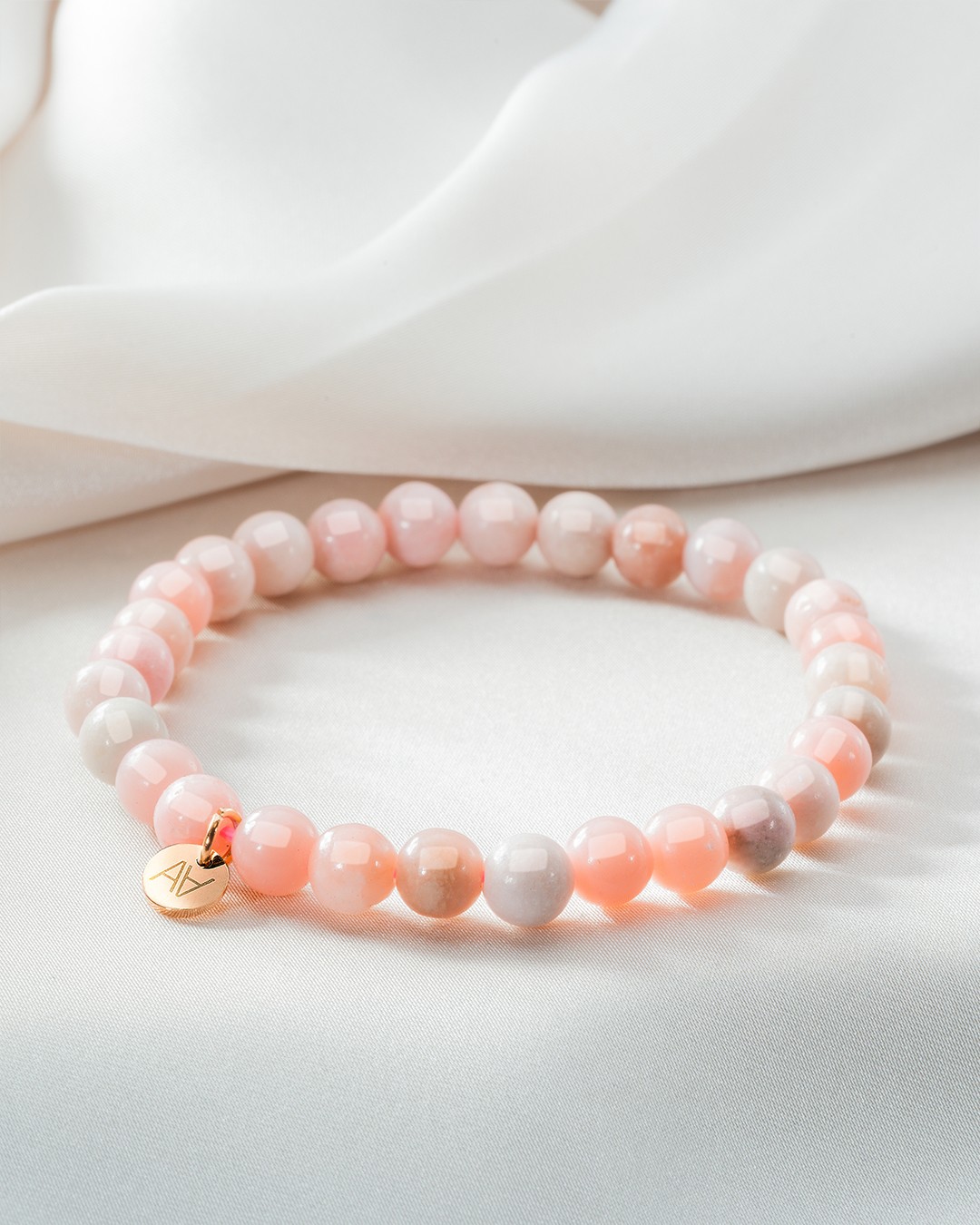 Armband Natursteine Bracelet opale rose 6mm