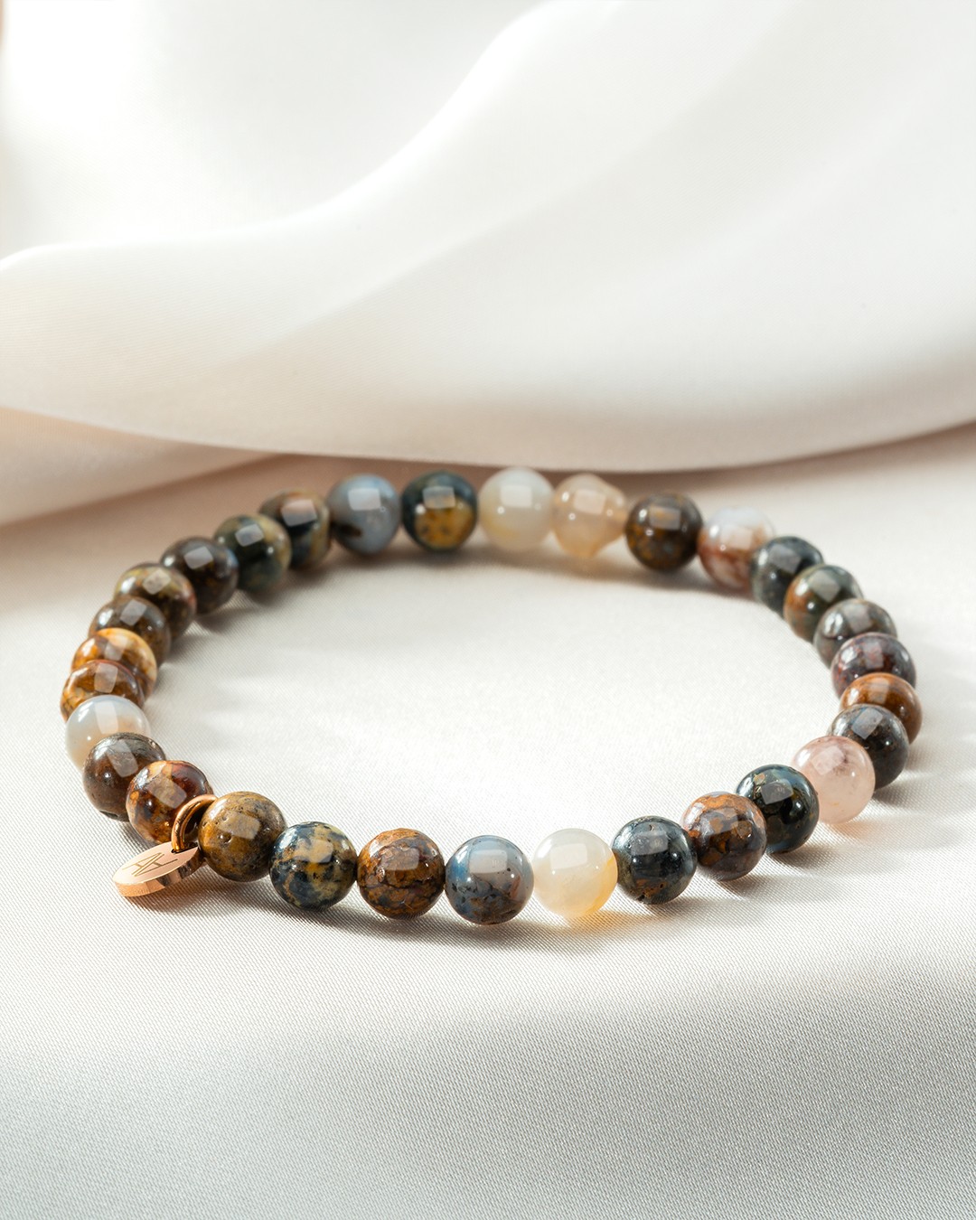 Armband Natursteine Bracelet piétersite 6mm