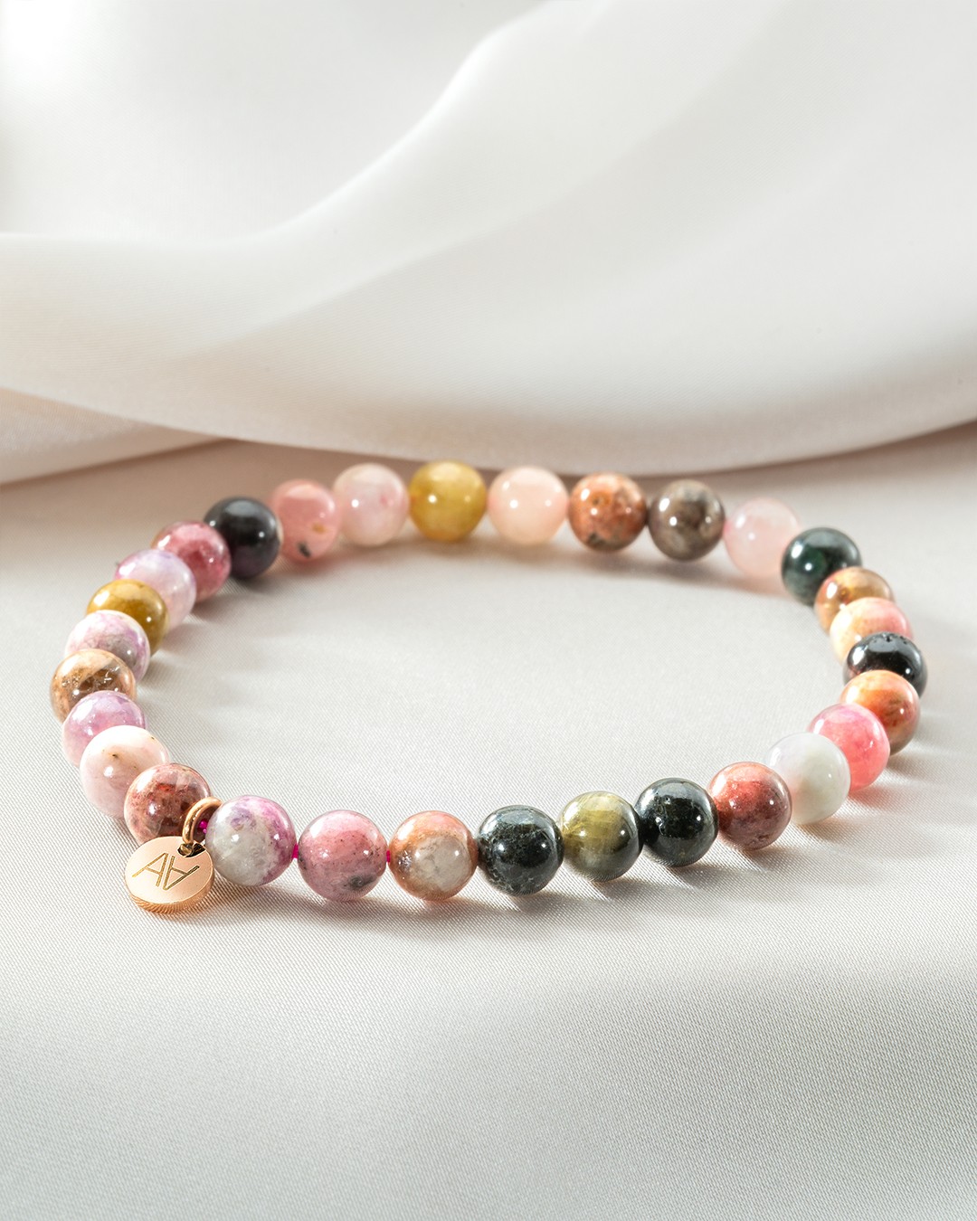 Armband Natursteine Bracelet tourmaline multicolore 6mm