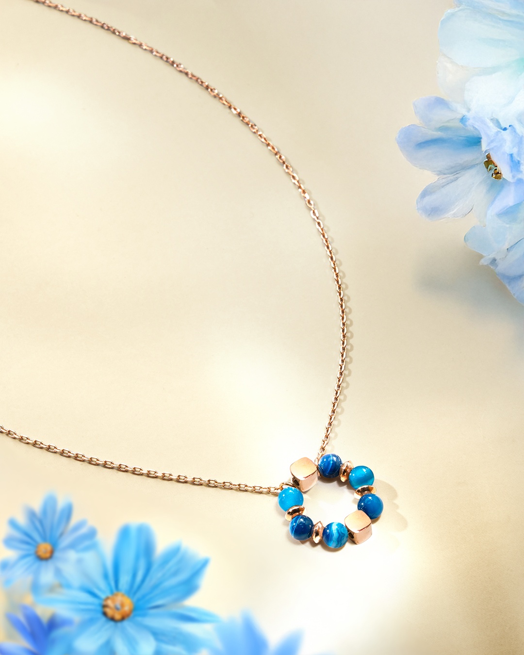 Anhänger Blauer Achat Azzuria