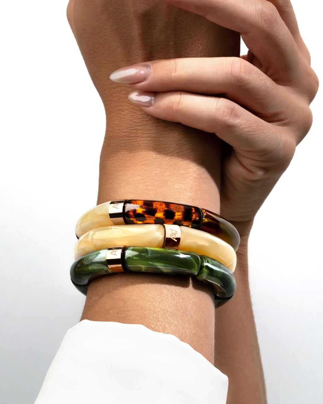 Armband Herbstlichter dunkelgrün Rocca