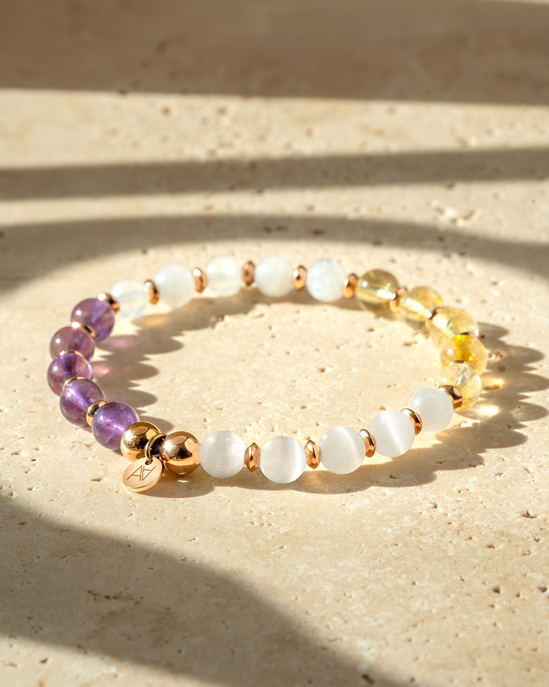 Armband Steinheilkunde Bracelet de lithothérapie personnalisé