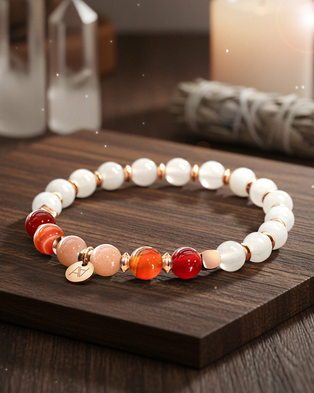 Armband Steinheilkunde Sakral-Chakra