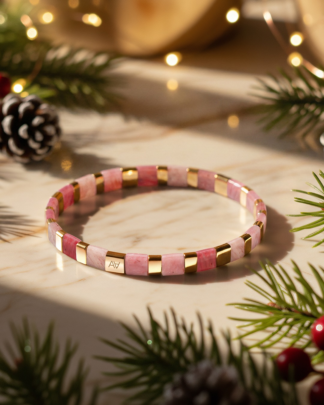 Packshot Armband Rhodonit Enna