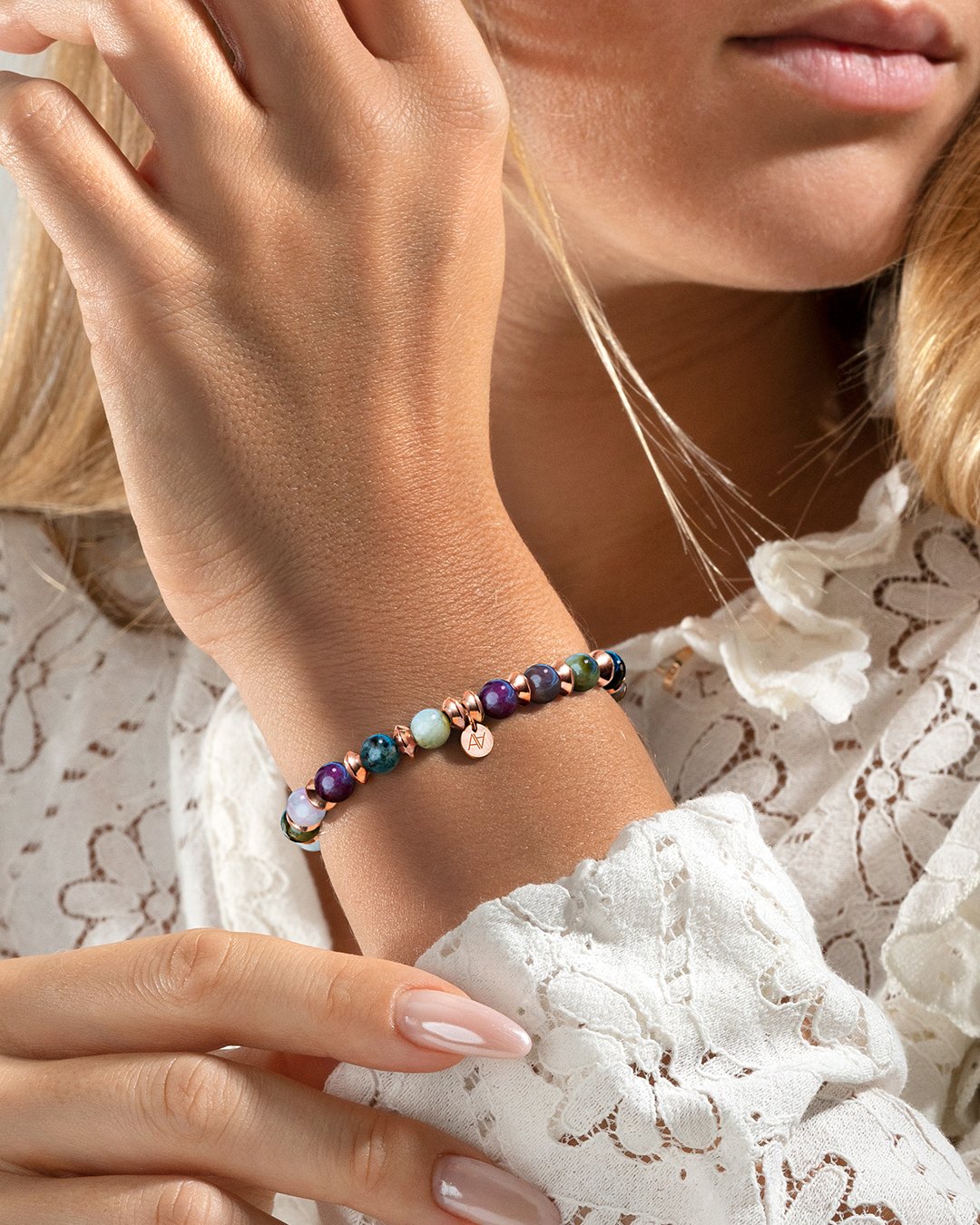 Armband Turmalinsteinen Turino