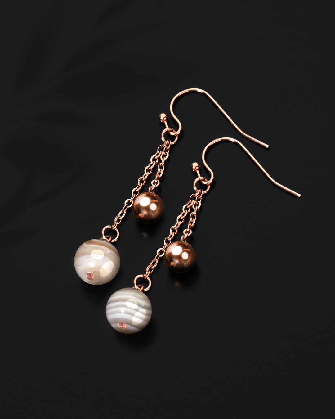 Ohrringe Botswana Achat Avellini Claro