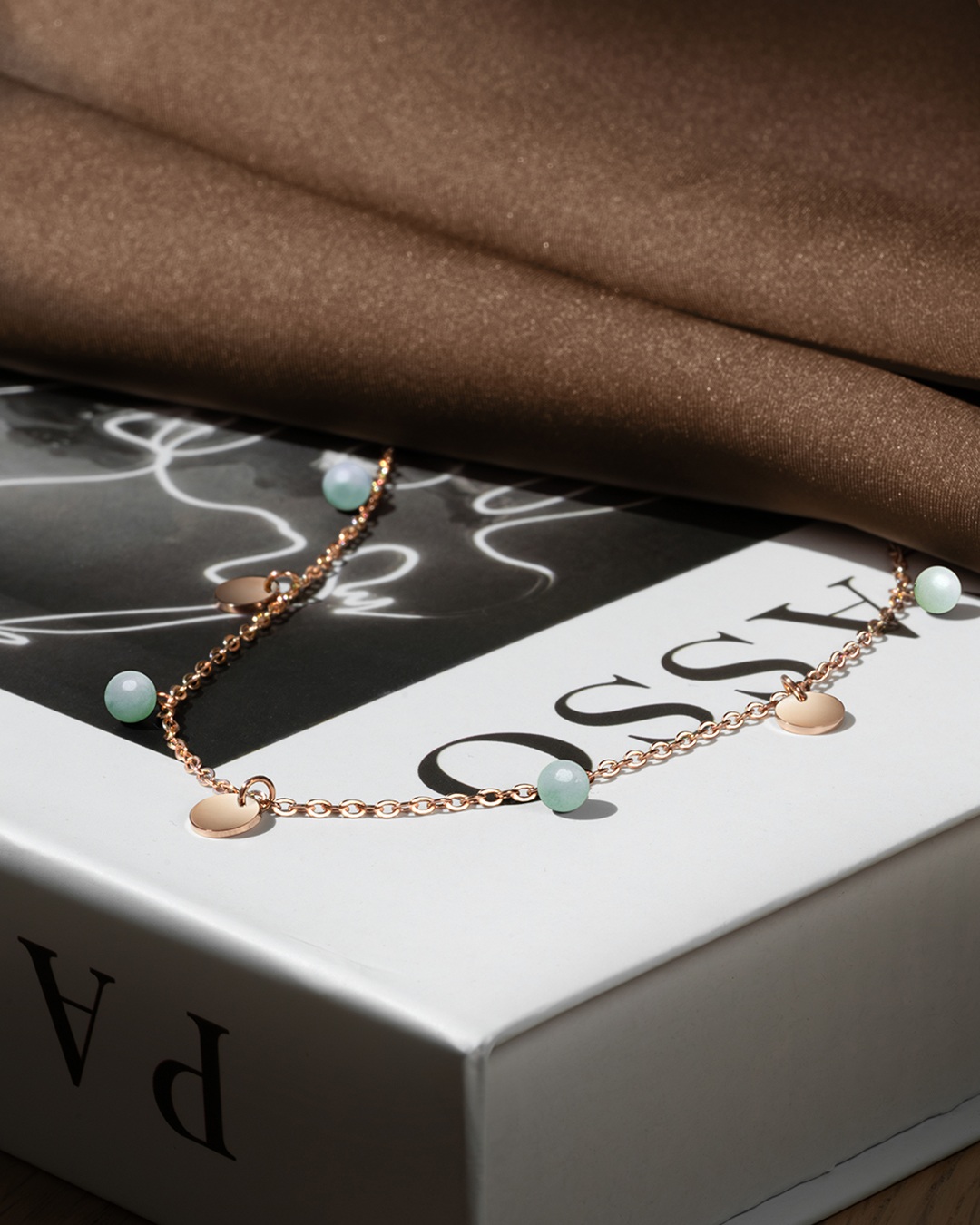 Packshot Anhänger Rosévergoldeter Edelstahl Buranotto